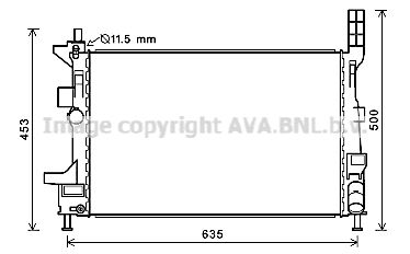 AVA QUALITY COOLING Радиатор, охлаждение двигателя FD2578